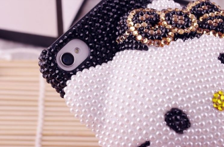 เคส iPhone 6 6plus 5.5inch 4g 4s 5g 5 5c เคส Diy 3 มิติ เคส ติดคริสตัล ไขมุก เพชร คิตตี้ ตัวใหญ่ แต่งคริสตัล ใส่ชุด ลายเสือ 134903_2