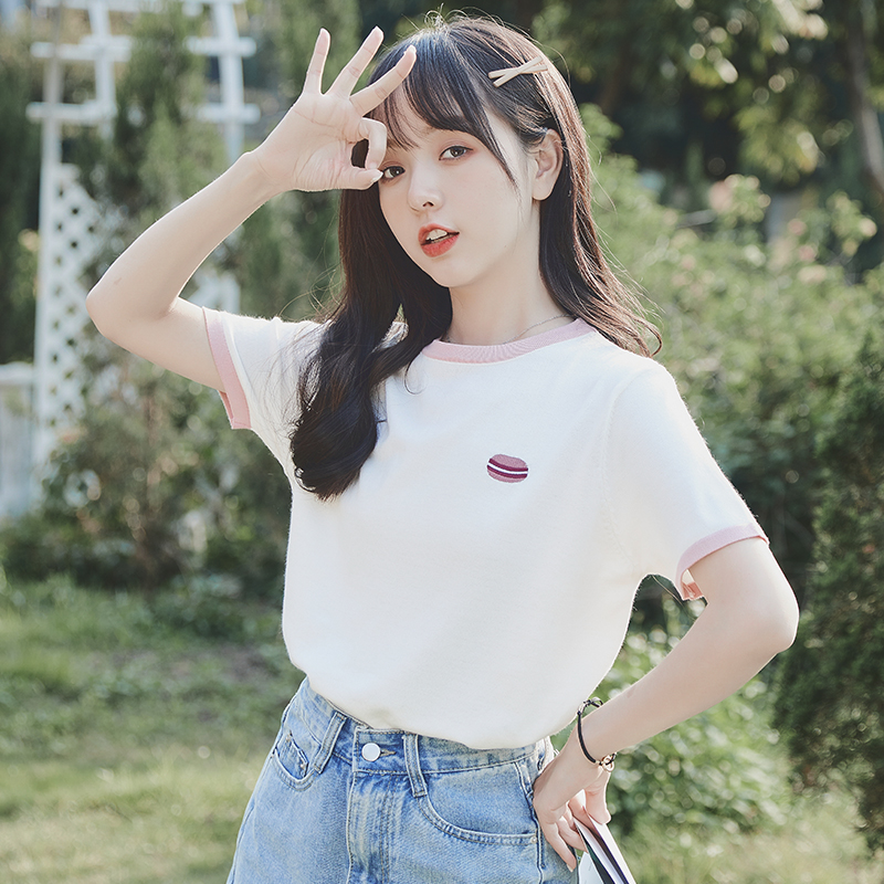เสื้อผ้าวัยรุ่นเกาหลี เสื้อยืดวัยรุ่นผู้หญิง มีขนาด S M L XL