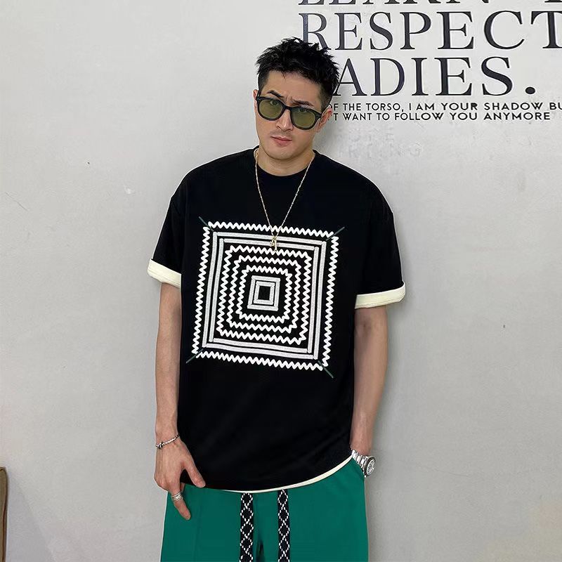 เสื้อยืดผู้ชายอ้วน S-5XL(อกเสื้อ39-51นิ้ว)