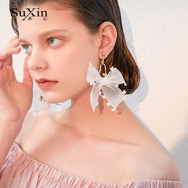 ตุ้มหู ต่างหู ต่างหูผู้หญิง By SuXin