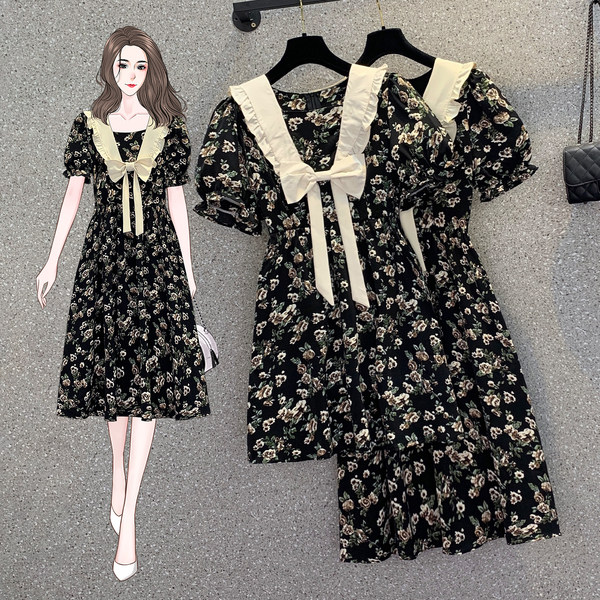 เดรสคนอ้วน เดรสสาวอวบ ชุดเดรสคนอ้วนวัยรุ่น BY PLUS SIZE Girl
