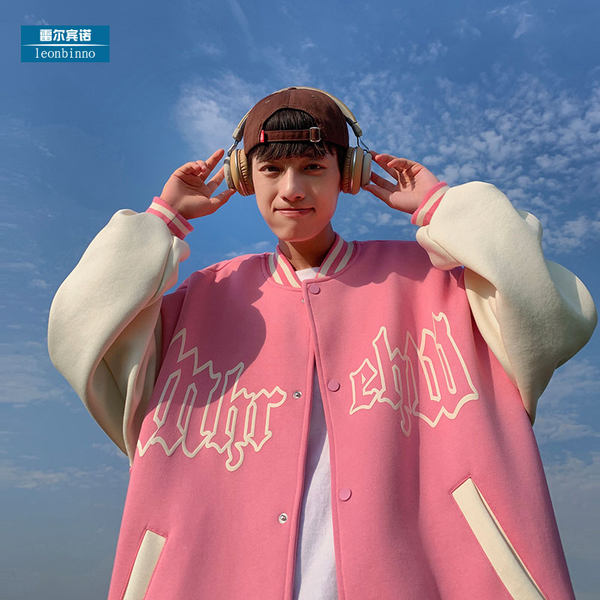 เสื้อแจ็คเก็ตเบสบอล เสื้อคลุม เสื้อแขนยาวสไตล์เกาหลี