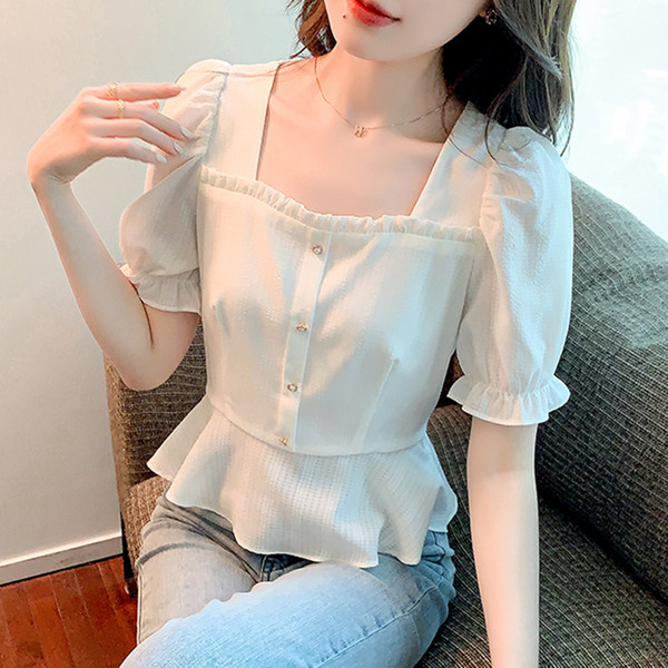 เสื้อชีฟองเกาหลี เสื้อชีฟองสวยๆ