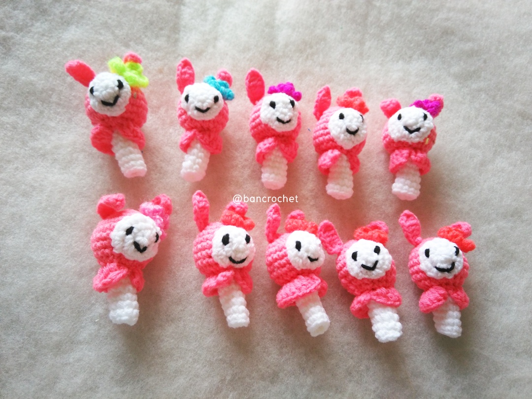 ที่ครอบหัวดินสอ ตุ๊กตามายเมโลดี้ (pencil cover) ชมพู 2 นิ้ว