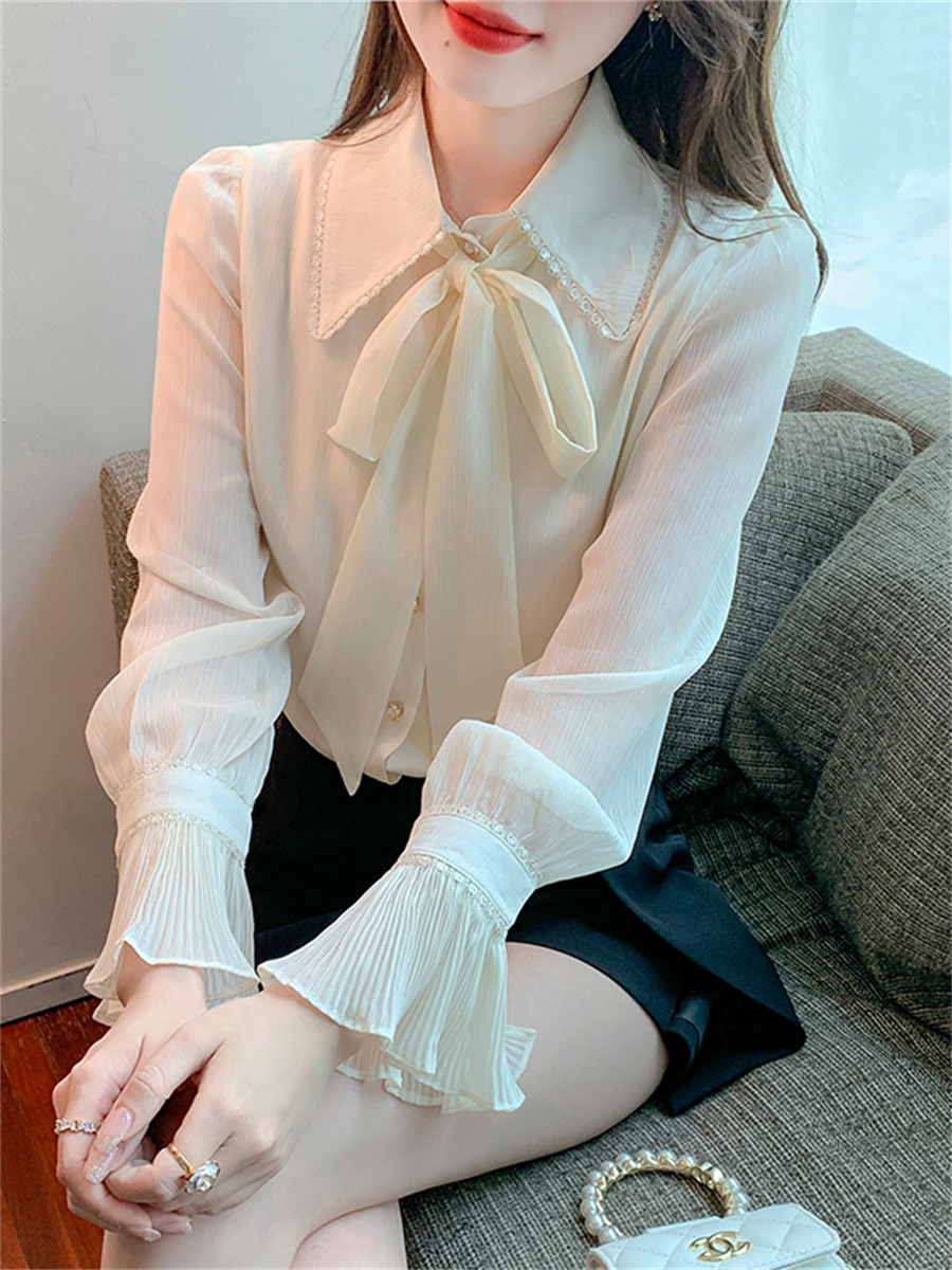 เสื้อลูกไม้ เสื้อเชิ้ตแขนยาว