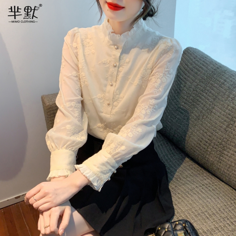 เสื้อลูกไม้ เสื้อเชิ้ตแขนยาว