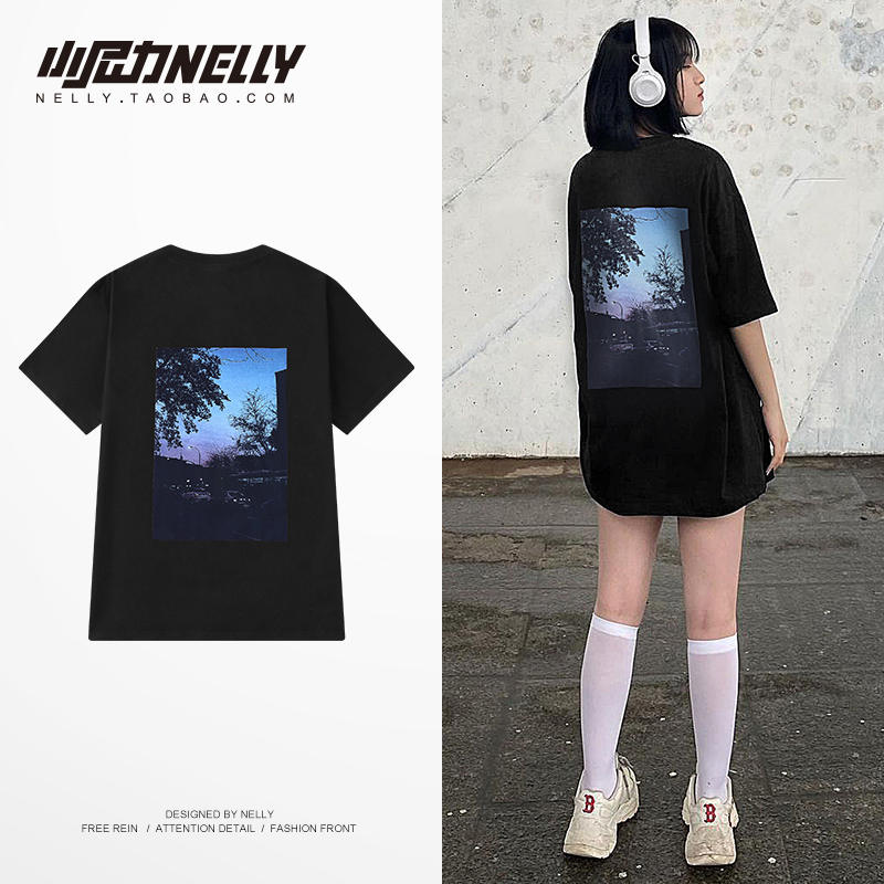เสื้อยืดคอกลม ผู้ชาย เสื้อยืดผู้ชายเกาหลี เสื้อยืดเกาหลี แบรนด์ NELLY