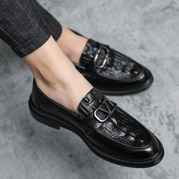 รองเท้าโลฟเฟอร์ชาย รองเท้าผู้ชาย รองเท้าแฟชั่นชาย รองเท้าหนังผู้ชาย Men Loafer Slip-On Shoes