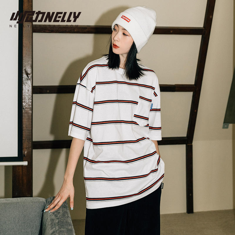 เสื้อยืดคอกลม ผู้ชาย เสื้อยืดผู้ชายเกาหลี เสื้อยืดเกาหลี แบรนด์ NELLY