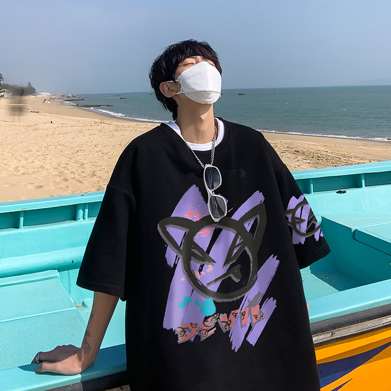 เสื้อยืดผู้ชายอ้วน M-5XL