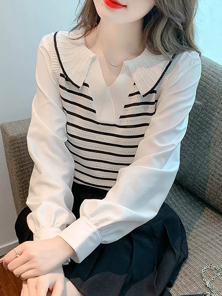 เสื้อลูกไม้ เสื้อเชิ้ตแขนยาว