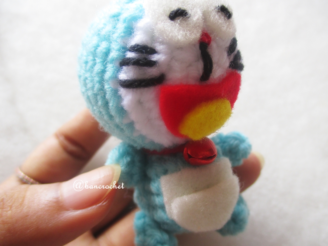 พวงกุญแจโดเรม่อนถัก doraemon amigurumi crochet