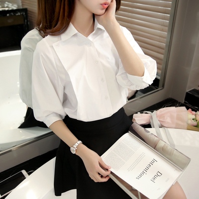 เสื้อเชิ้ตแขน5ส่วน เสื้อเชิ้ตผู้หญิง