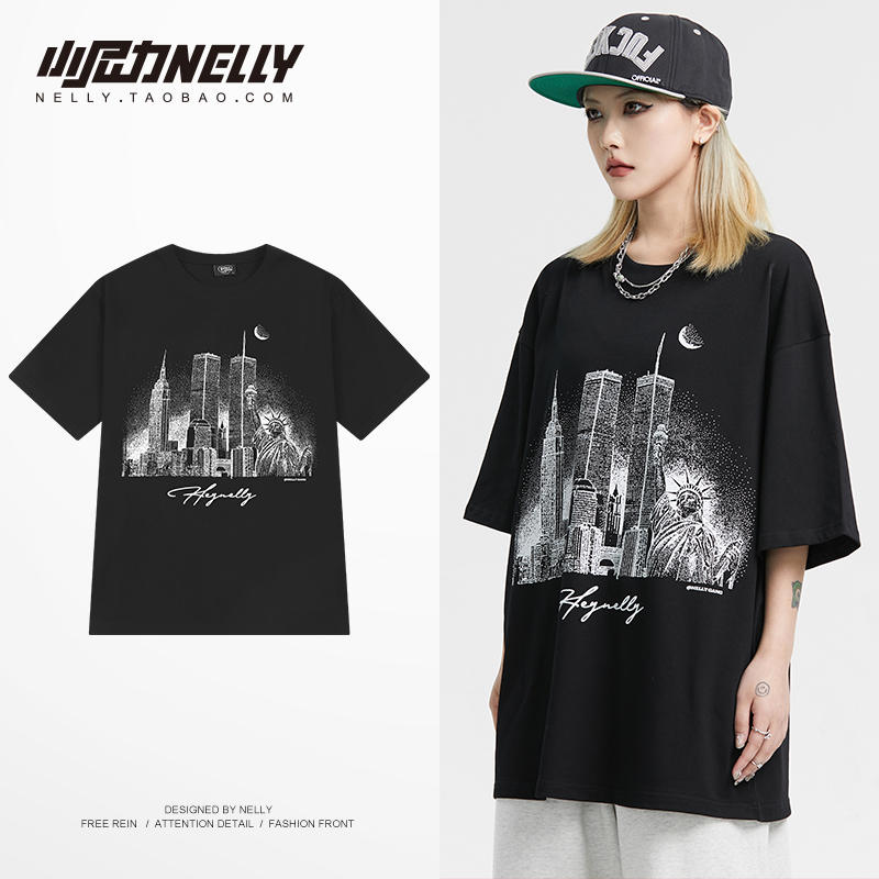 เสื้อยืดคอกลม ผู้ชาย เสื้อยืดผู้ชายเกาหลี เสื้อยืดเกาหลี แบรนด์ NELLY