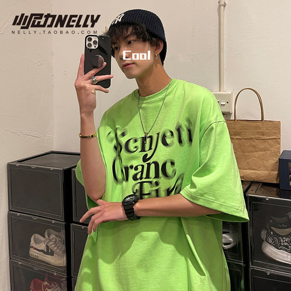 เสื้อยืดคอกลม ผู้ชาย เสื้อยืดผู้ชายเกาหลี เสื้อยืดเกาหลี แบรนด์ NELLY