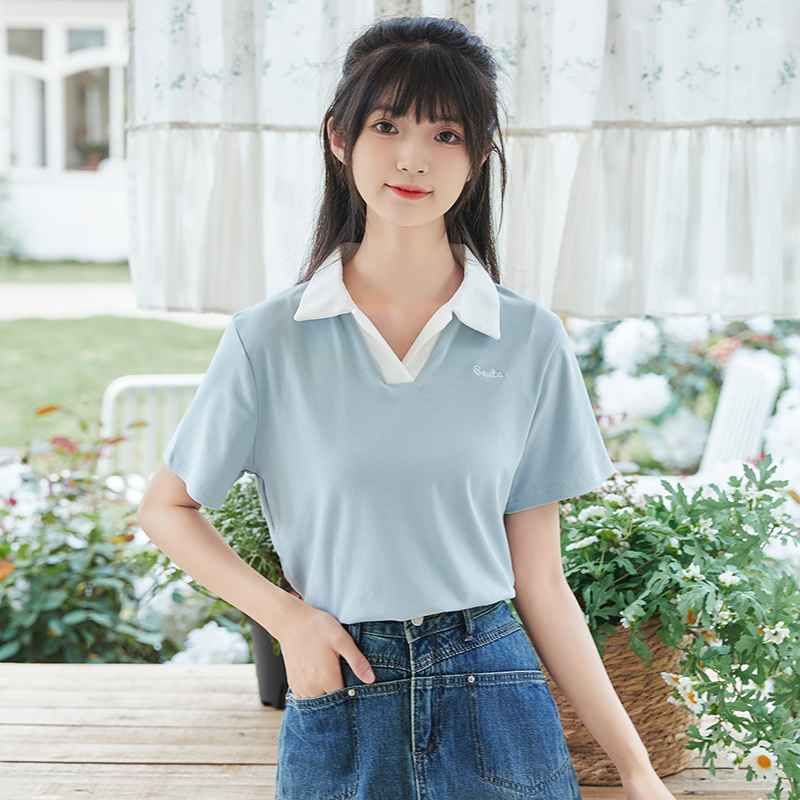 เสื้อผ้าวัยรุ่นเกาหลี เสื้อยืดวัยรุ่นผู้หญิง มีขนาด S M L XL