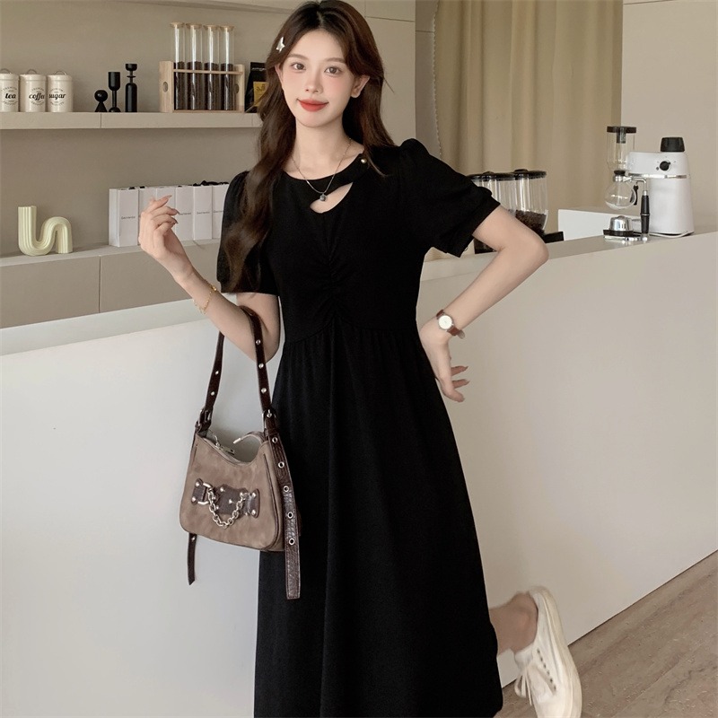 เดรสแขนสั้น มีไซส์ L-4XLอก 38-47 นิ้ว ใส่ได้ทั้งสาวหุ่นดีน่ารักจนถึงสาวอวบพลัสไซส์ จัดส่งฟรี! ทักแชทสั่งซื้อ
