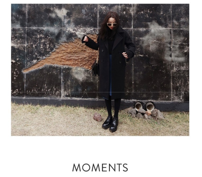 OverCoat เสื้อโค้ทกันหนาวตัวยาว สีดำ Classic เข้าได้กับทุกชุด งานดี ผ้าวูลเนื้อดี บุซับในกันลมอย่างดี พร้อมส่ง