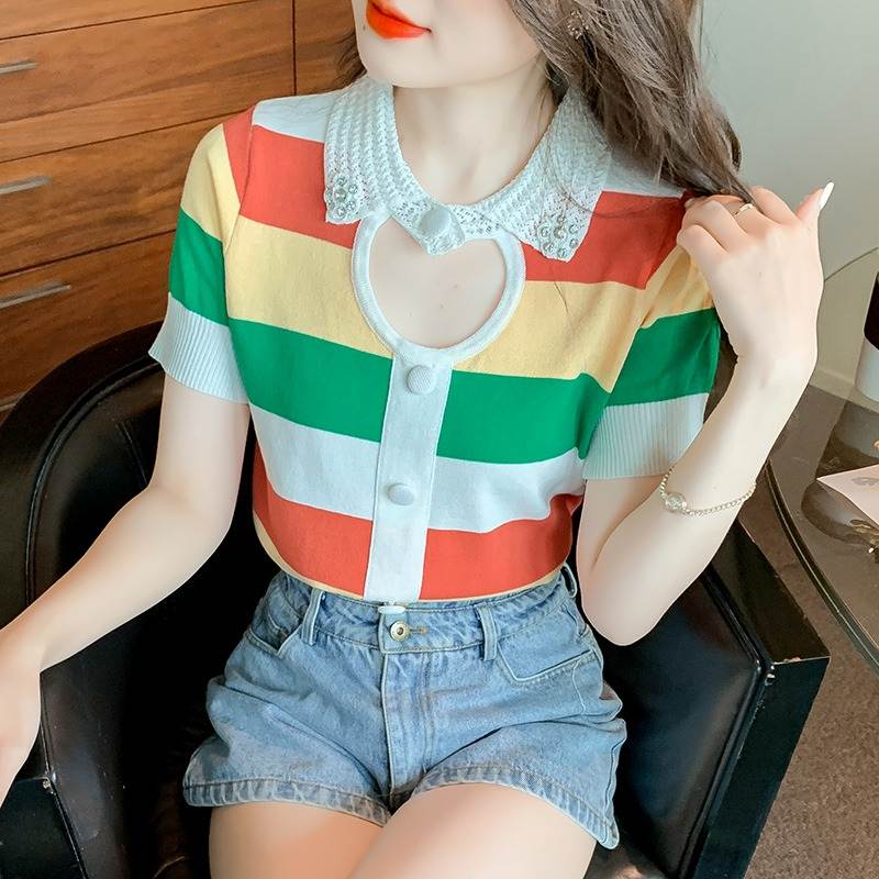 เสื้อยืดวัยรุ่นน่ารักๆ เสื้อวัยรุ่นแขนสั้น เสื้อผ้าวัยรุ่นเกาหลี แบรนด์ Wiyike