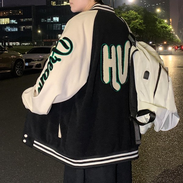เสื้อแจ็คเก็ตเบสบอล เสื้อคลุม เสื้อแขนยาวสไตล์เกาหลี