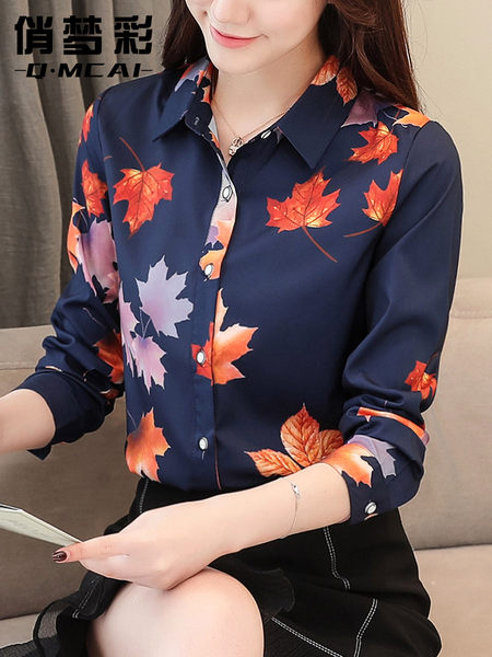เสื้อเชิ้ต เสื้อเชิ้ตชีฟอง ลายสวยๆฟรีค่าส่ง
