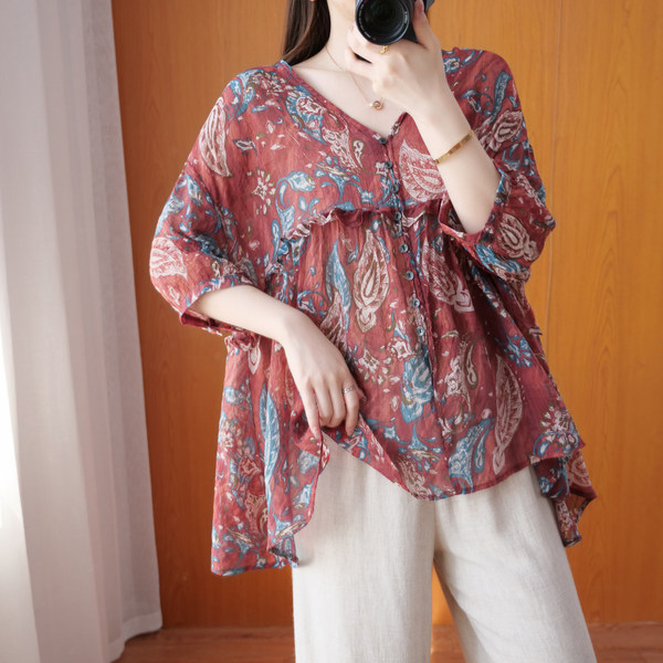 เสื้อลินิน แบบเสื้อสวยๆ เสื้อผ้าฝ้ายลินิน เสื้อเชิ้ตผ้าลินิน BY LININ