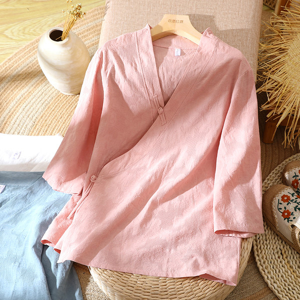 เสื้อลินิน เสื้อผ้าฝ้ายลินิน เสื้อเชิ้ตผ้าลินิน