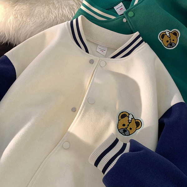 เสื้อแจ็คเก็ตเบสบอล เสื้อคลุม เสื้อแขนยาวสไตล์เกาหลี