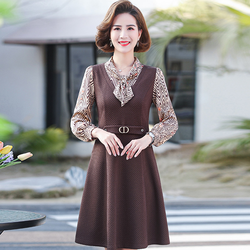 เดรสวัยผู้ใหญ่40-60ปี เดรสคุณแม่ ชุดเดรสทำงานวัยผู้ใหญ่ แบรนด์ MAMA DRESS
