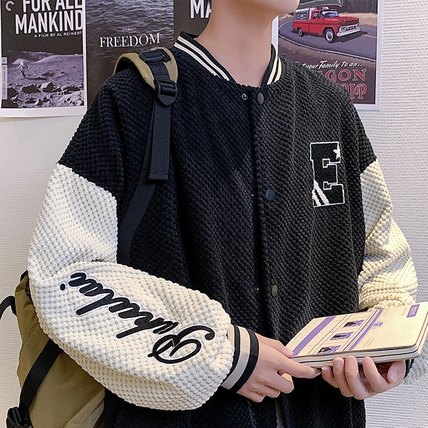 เสื้อแจ็คเก็ตเบสบอล เสื้อคลุม เสื้อแขนยาวสไตล์เกาหลี