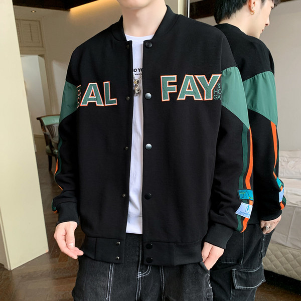 เสื้อแจ็คเก็ตเบสบอล เสื้อคลุม เสื้อแขนยาวสไตล์เกาหลี