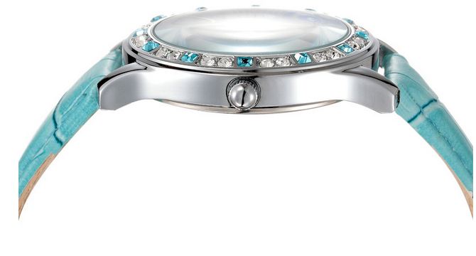 นาฬิกาข้อมือ ผู้หญิง สายหนัง ฝังเพชร คริสตัล ออสเตเรีย รอบตัวเรือน เพิ่มความ หรูหรา มีระดับ สีฟ้า สวยใส สีขาว เรียบร้อย ชมพู สวยหวาน 738828