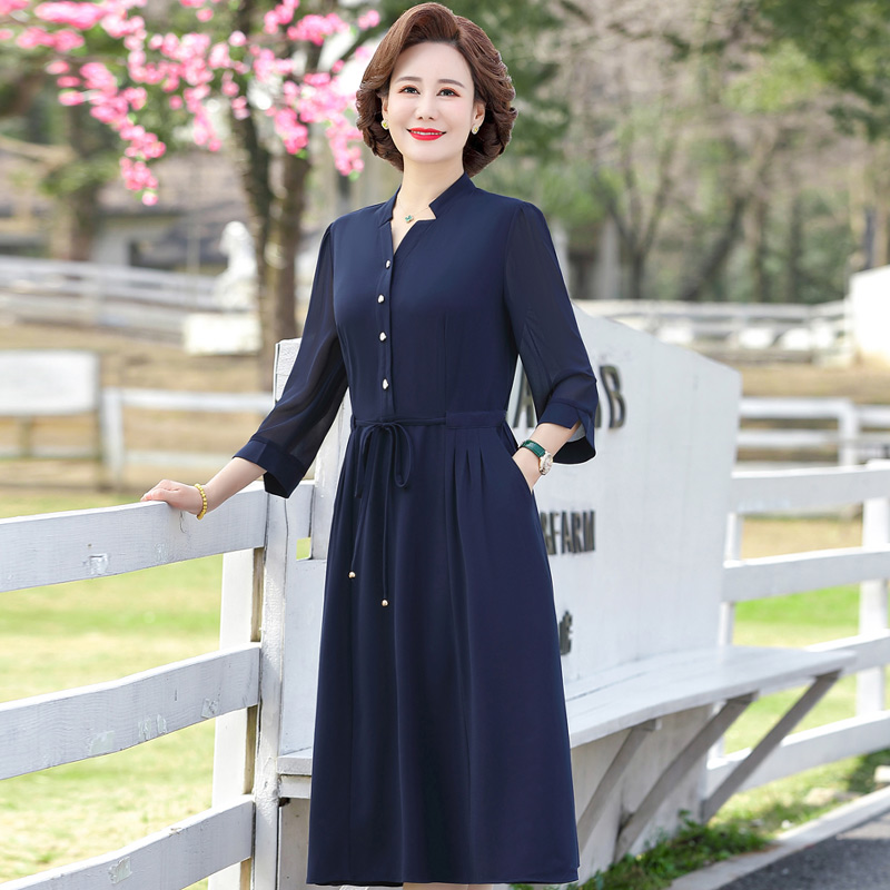 เดรสวัยผู้ใหญ่40-60ปี เดรสคุณแม่ ชุดเดรสทำงานวัยผู้ใหญ่ แบรนด์ MAMA DRESS