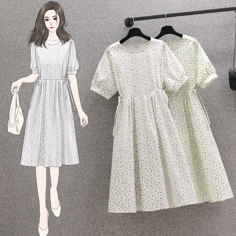 เดรสแขนสั้น มีไซส์ L-4XLอก 38-47 นิ้ว ใส่ได้ทั้งสาวหุ่นดีน่ารักจนถึงสาวอวบพลัสไซส์