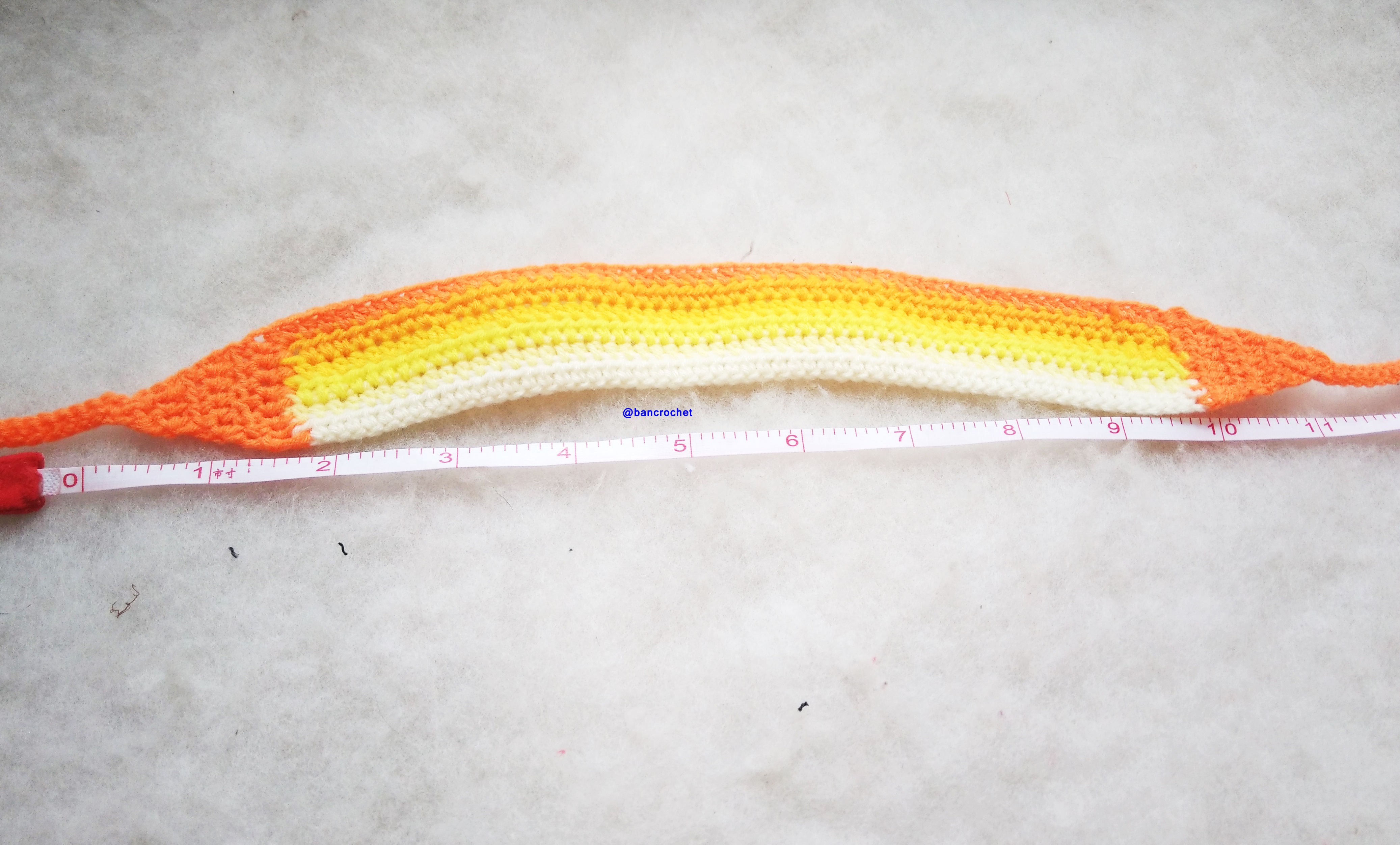 Bancrochet ที่คาดผมถักโครเชต์ crochet headband หลากสี 18 นิ้ว