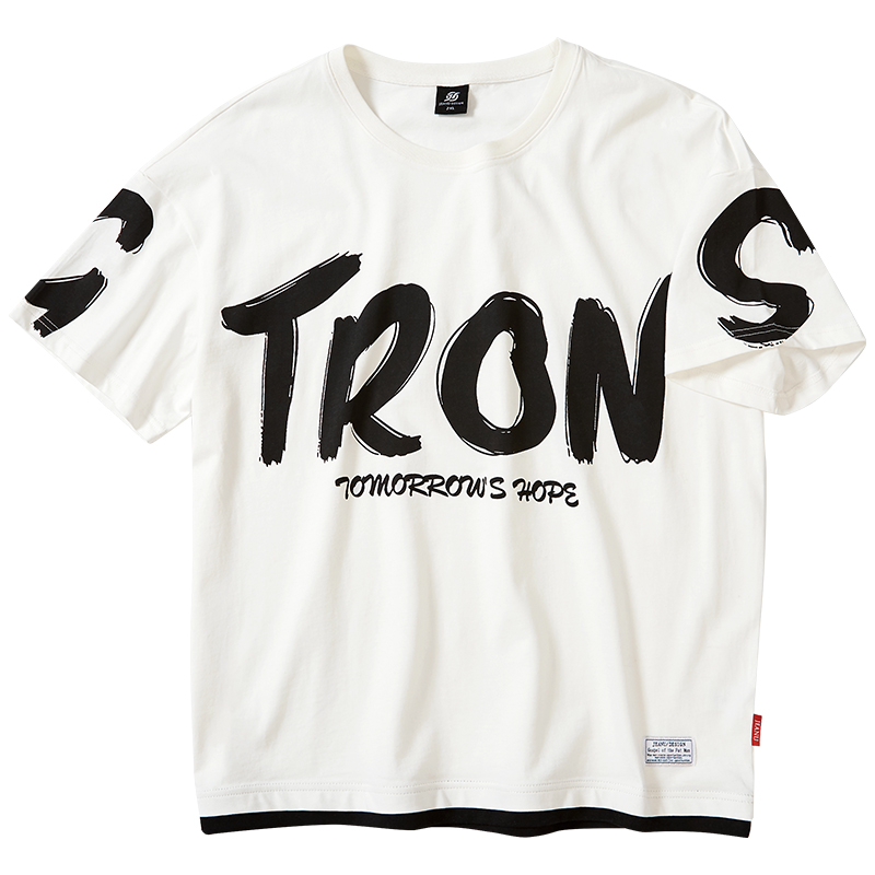 เสื้อยืดผู้ชายอ้วน S-5XL(อกเสื้อ39-51นิ้ว)