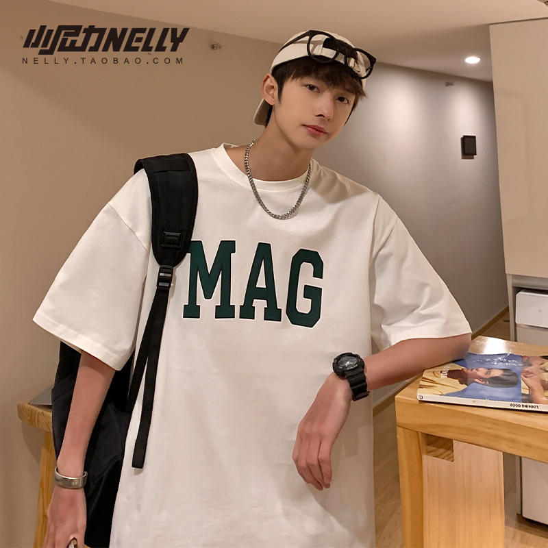 เสื้อยืดคอกลม ผู้ชาย เสื้อยืดผู้ชายเกาหลี เสื้อยืดเกาหลี แบรนด์ NELLY