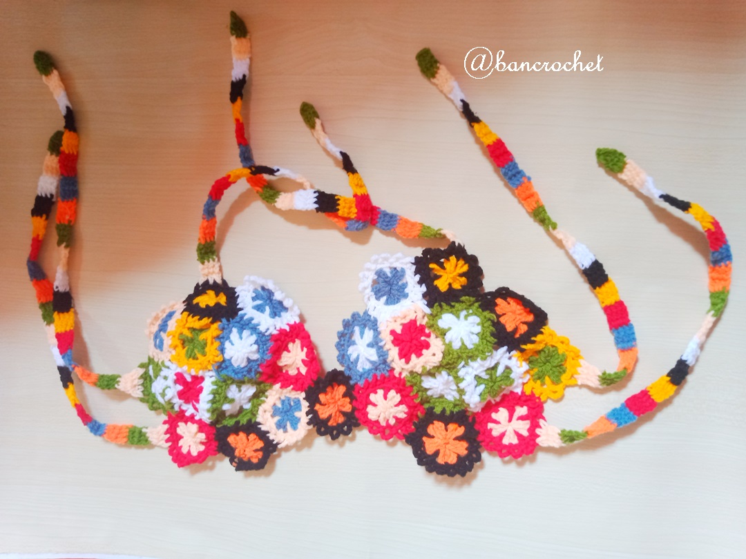 Bancrochet ที่คาดผมถักโครเชต์ crochet headband หลากสี