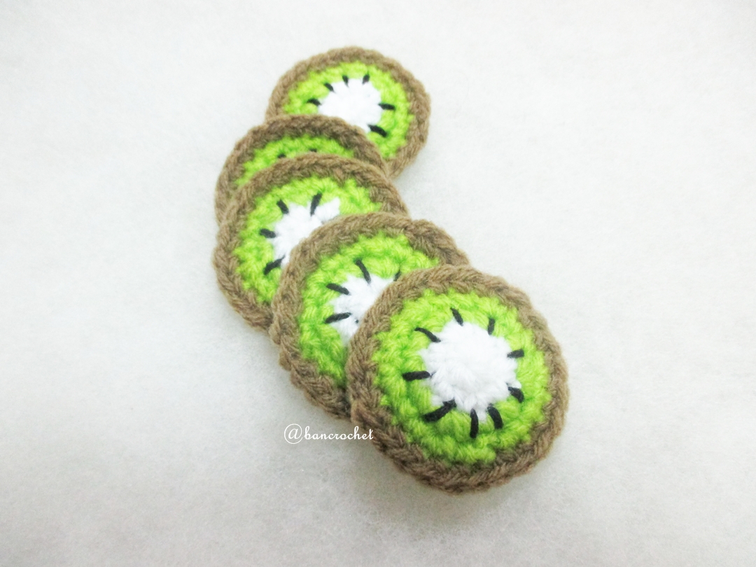 กีวีถักโครเชต์ kiwi fruit crochet