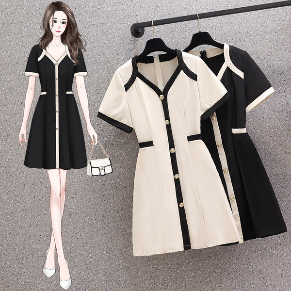 เดรสคนอ้วน เดรสสาวอวบ ชุดเดรสคนอ้วนวัยรุ่น BY PLUS SIZE Girl