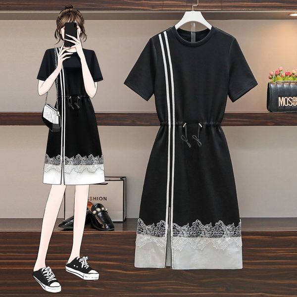 เดรสคนอ้วน เดรสสาวอวบ ชุดเดรสคนอ้วนวัยรุ่น BY PLUS SIZE Girl