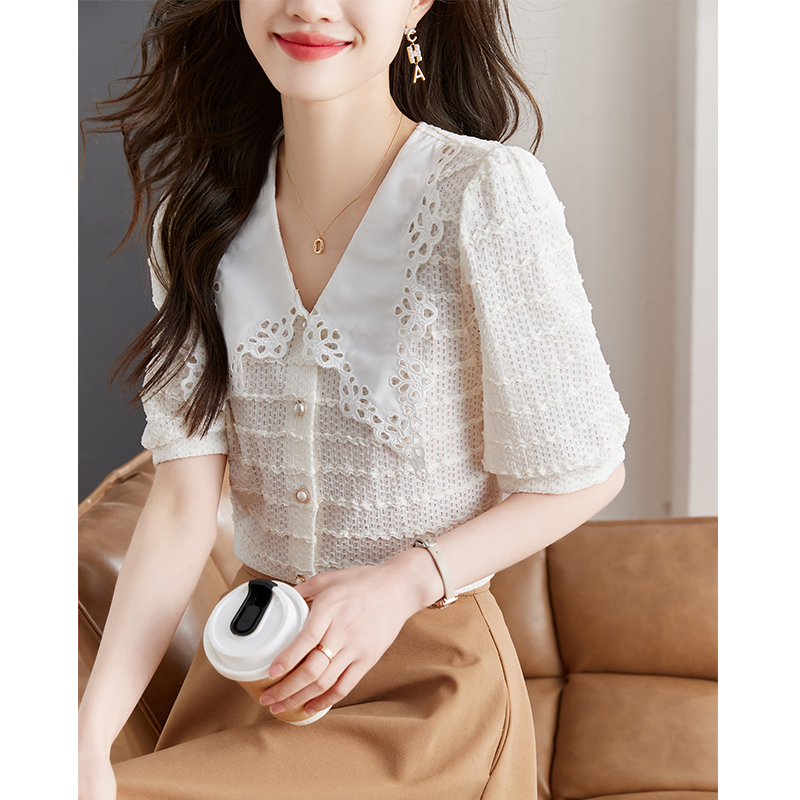เสื้อเชิ้ตผู้หญิงแขนยาว เสื้อเชิ้ตผู้หญิงใส่ทํางาน 390 บาทต่อชิ้น ฟรีค่าจัดส่ง