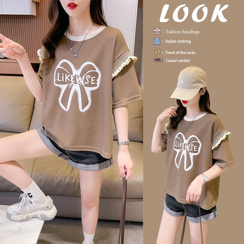 เสื้อยืดคนอ้วนแบบโอเวอร์ไซส์แบบ ulzzang fashion สนใจทักแชท