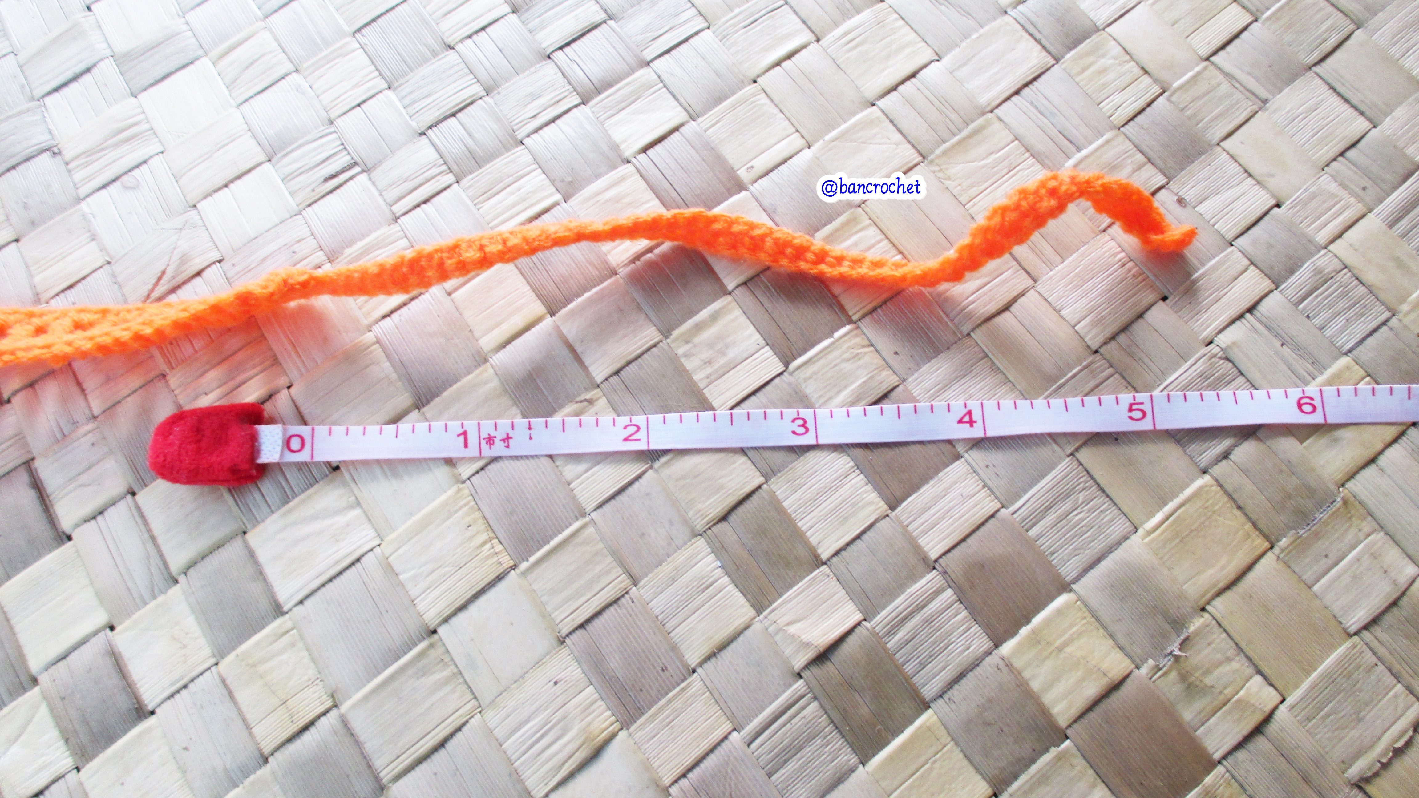 Bancrochet ที่คาดผมถักโครเชต์ ดอกไม้ถักคาดผม Crochet Flower Headband ส้ม 7x6 inch