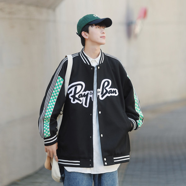เสื้อแจ็คเก็ตเบสบอล เสื้อคลุม เสื้อแขนยาวสไตล์เกาหลี