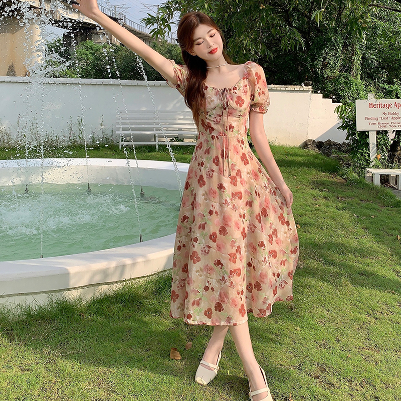 เดรสแขนสั้น มีไซส์ L-4XLอก 38-47 นิ้ว ใส่ได้ทั้งสาวหุ่นดีน่ารักจนถึงสาวอวบพลัสไซส์ จัดส่งฟรี! ทักแชทสั่งซื้อ