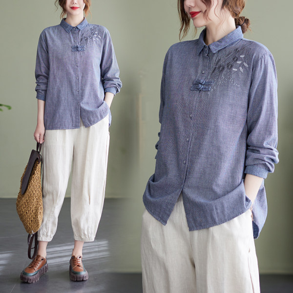 เสื้อลินิน แบบเสื้อสวยๆ เสื้อผ้าฝ้ายลินิน เสื้อเชิ้ตผ้าลินิน BY LININ
