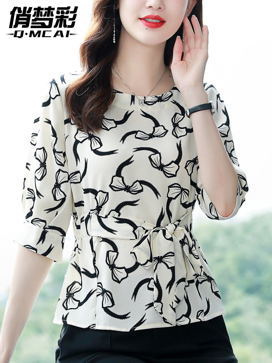 เสื้อชีฟอง เสื้อแฟชั่นสุภาพสตรีวัยผู้ใหญ่ มีไซต์ อก34นิ้ว-43นิ้ว
