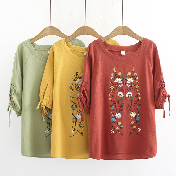 เสื้อลินินสไตล์ผู้ใหญ่ เสื้อคุณแม่ เสื้อผู้ใหญ่ แบรนด์ LININ