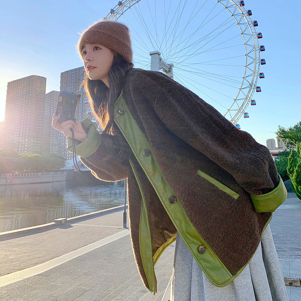 เสื้อโค้ท เสื้อโค้ทกันหนาว เสื้อโค้ทใส่เที่ยวต่างประเทศ ยี่ห้อ: Qianziqian
